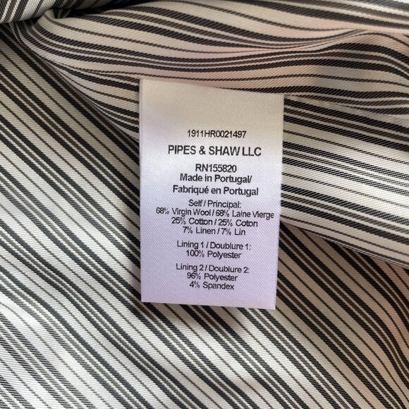 Veronica Beard Martel Dickey Jacket Herringbone Wool Blazer Navy Size 6 NEW NWT - Picture 8 of 11